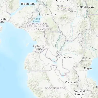 Map showing location of Libungan (7.240830, 124.520000)