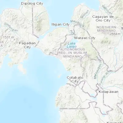 Map showing location of Malabang (7.590280, 124.070280)