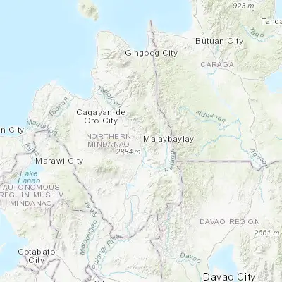 Map showing location of Malaybalay (8.157500, 125.127780)