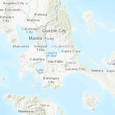 Map showing location of Masapang (14.197100, 121.342300)