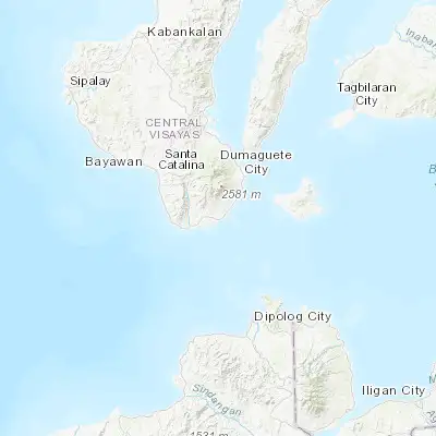 Map showing location of Mayabon (9.096100, 123.173800)