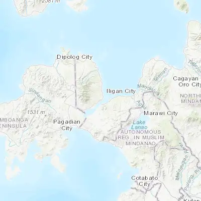 Map showing location of Ozamiz City (8.148100, 123.840500)