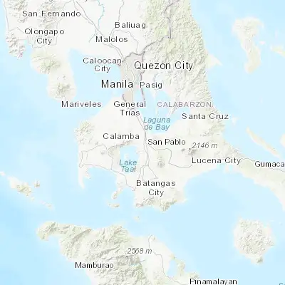 Map showing location of Pantay Na Matanda (14.117500, 121.121110)