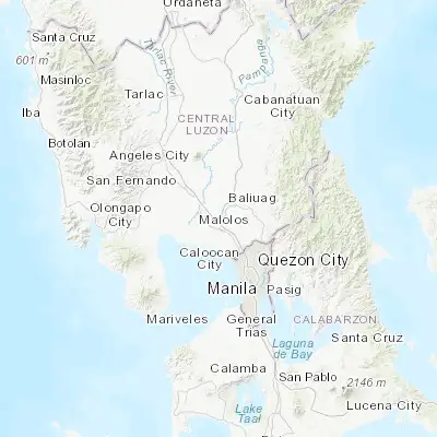 Map showing location of Plaridel (14.887220, 120.857220)