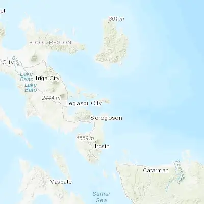 Map showing location of Rapu-Rapu (13.186600, 124.125600)