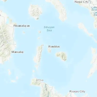 Map showing location of Romblon (12.575130, 122.270810)