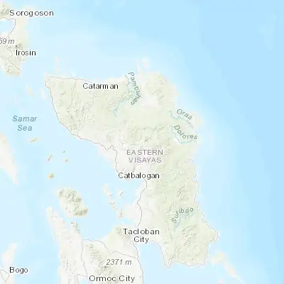 Map showing location of San Jose de Buan (12.052900, 125.025100)