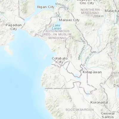 Map showing location of Simuay (7.277220, 124.307220)