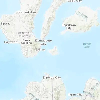 Map showing location of Siquijor (9.214200, 123.515000)