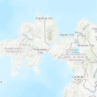 Map showing location of Taguitic (7.938700, 123.631200)