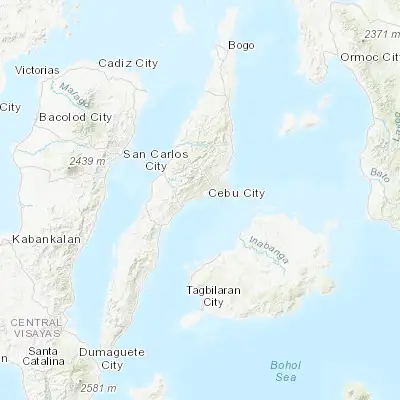 Map showing location of Talisay (10.244720, 123.849440)