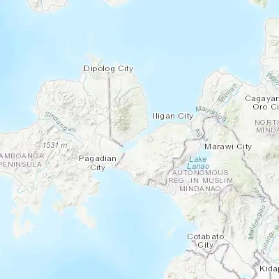 Map showing location of Tubod (8.055500, 123.790400)