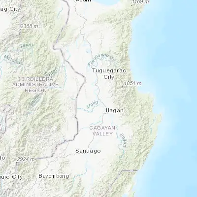 Map showing location of Tumauini (17.276630, 121.808540)