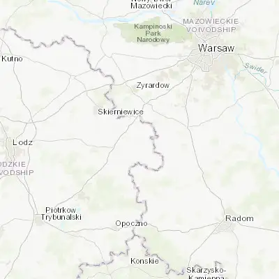 Map showing location of Biała Rawska (51.807790, 20.472590)