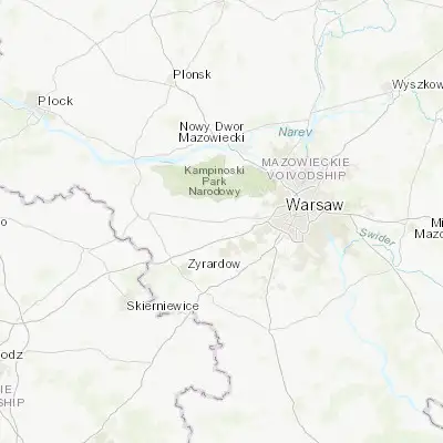 Map showing location of Błonie (52.198490, 20.617090)