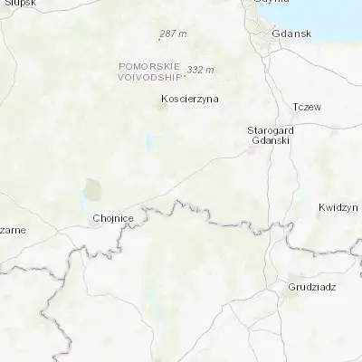 Map showing location of Czarna Woda (53.844580, 18.100060)