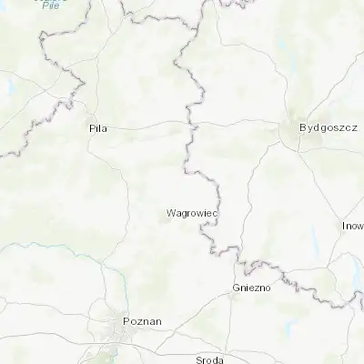 Map showing location of Gołańcz (52.943260, 17.299950)