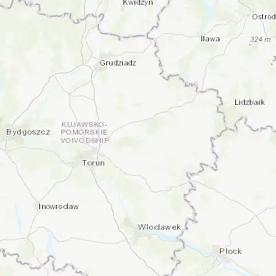 Map showing location of Golub-Dobrzyń (53.110870, 19.053810)