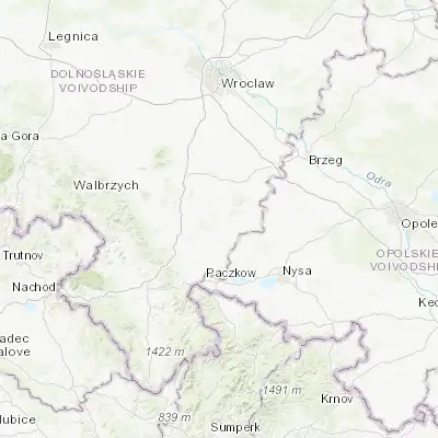 Map showing location of Henryków (50.653270, 17.010270)