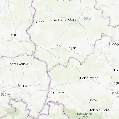 Map showing location of Iłowa (51.500600, 15.199800)