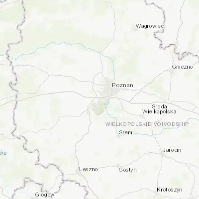 Map showing location of Komorniki (52.338700, 16.810630)