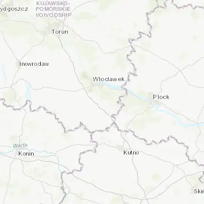 Map showing location of Kowal (52.530190, 19.147670)