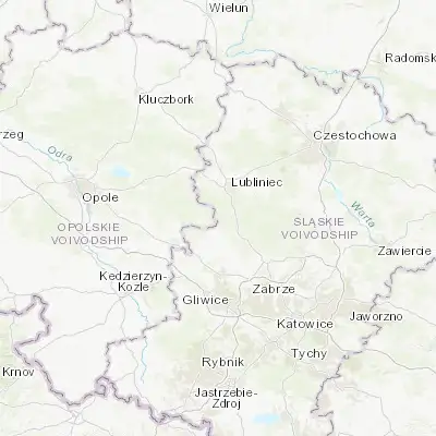 Map showing location of Krupski Młyn (50.573370, 18.622510)