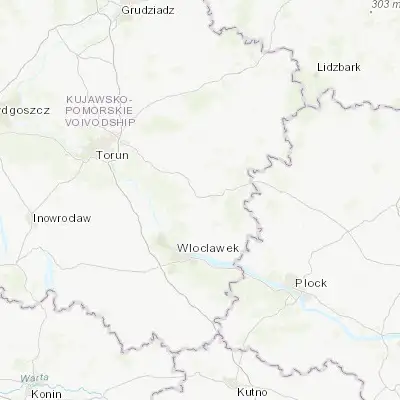 Map showing location of Lipno (52.844360, 19.178520)