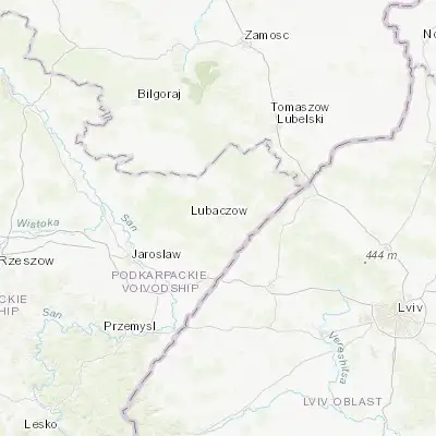 Map showing location of Lubaczów (50.157000, 23.123390)