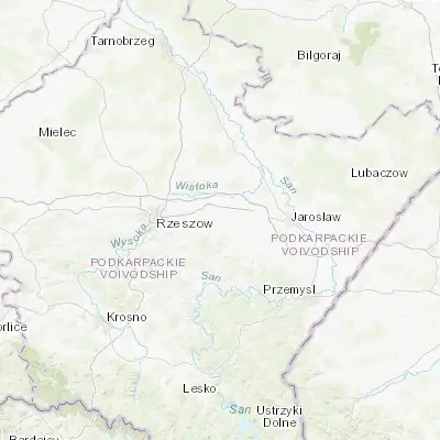 Map showing location of Markowa (50.026330, 22.331600)