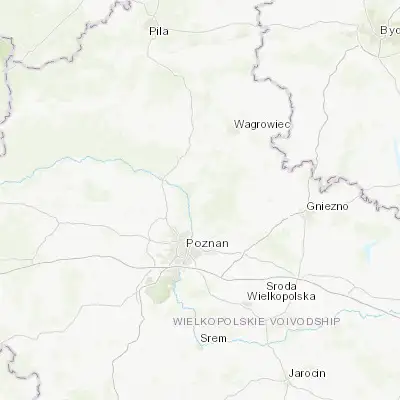 Map showing location of Murowana Goślina (52.574630, 17.009330)