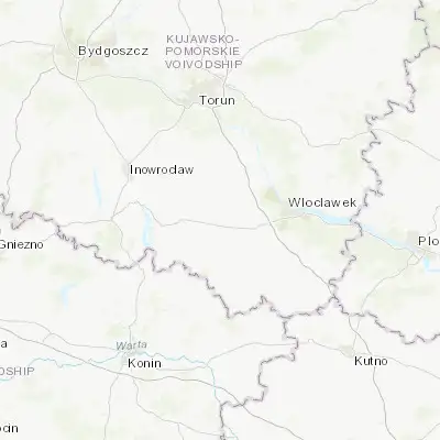 Map showing location of Osięciny (52.629260, 18.722080)