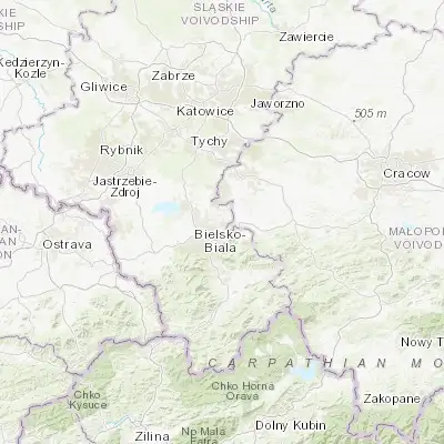 Map showing location of Pisarzowice (49.883630, 19.145650)