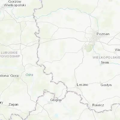 Map showing location of Rakoniewice (52.139060, 16.273460)