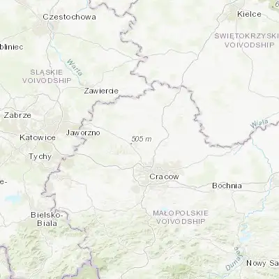 Map showing location of Skała (50.230520, 19.853630)