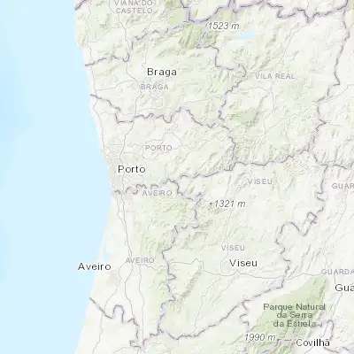 Map showing location of Alpendurada (41.089440, -8.246430)