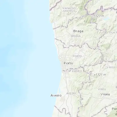 Map showing location of Leça da Palmeira (41.191000, -8.700270)