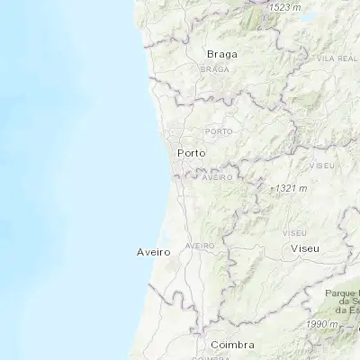 Map showing location of Nogueira da Regedoura (41.005300, -8.591950)