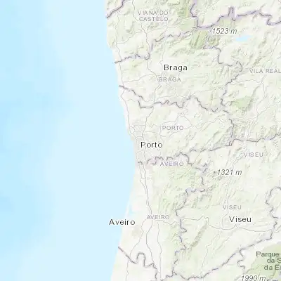 Map showing location of Porto (41.149610, -8.610990)