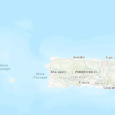 Map showing location of Isabela (18.500780, -67.024350)