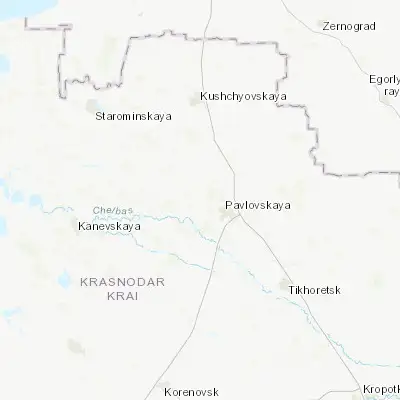 Map showing location of Atamanskaya (46.177300, 39.635800)