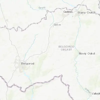 Map showing location of Bekhteyevka (50.807060, 37.217890)