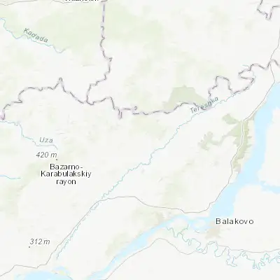 Map showing location of Cherkasskoye (52.428950, 47.210480)