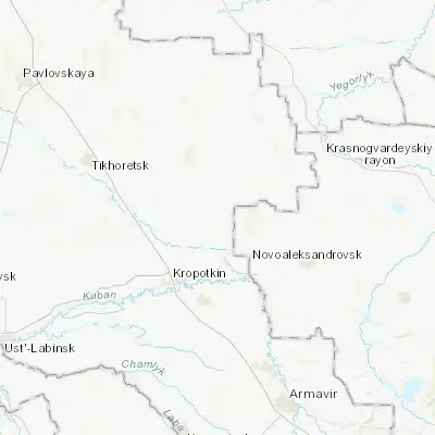 Map showing location of Dmitriyevskaya (45.656390, 40.765280)