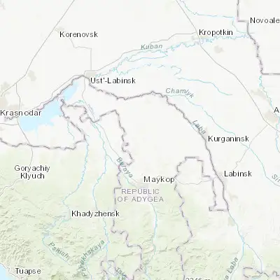 Map showing location of Giaginskaya (44.862080, 40.071950)