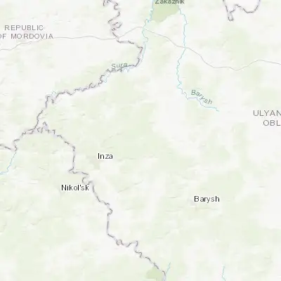 Map showing location of Glotovka (53.949060, 46.704220)