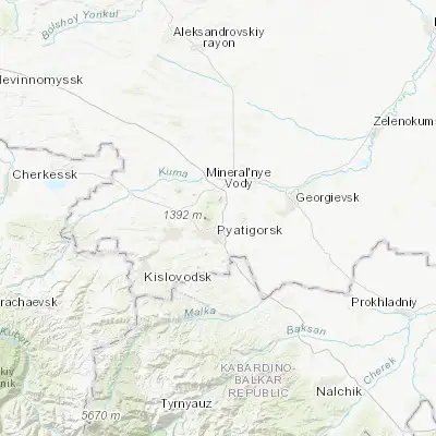 Map showing location of Inozemtsevo (44.092640, 43.091130)