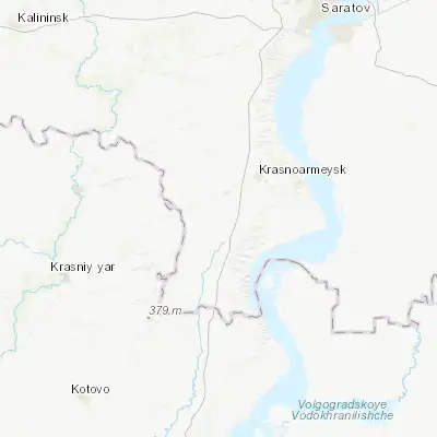 Map showing location of Kamenskiy (50.885470, 45.488010)