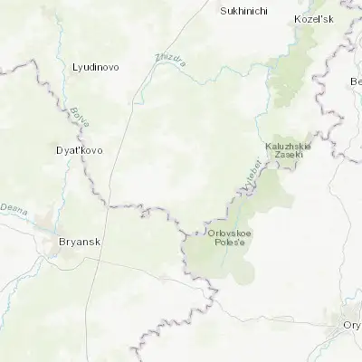 Map showing location of Khvastovichi (53.469420, 35.094090)