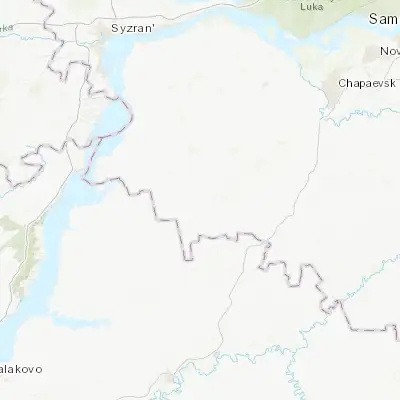 Map showing location of Khvorostyanka (52.609600, 48.959700)